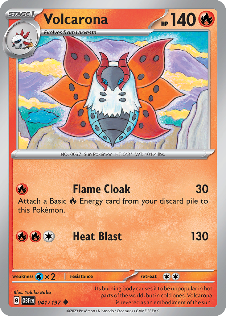 Obsidian Flames Volcarona #41/197